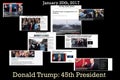 Headlines of Donald Trump - America`s 45th president